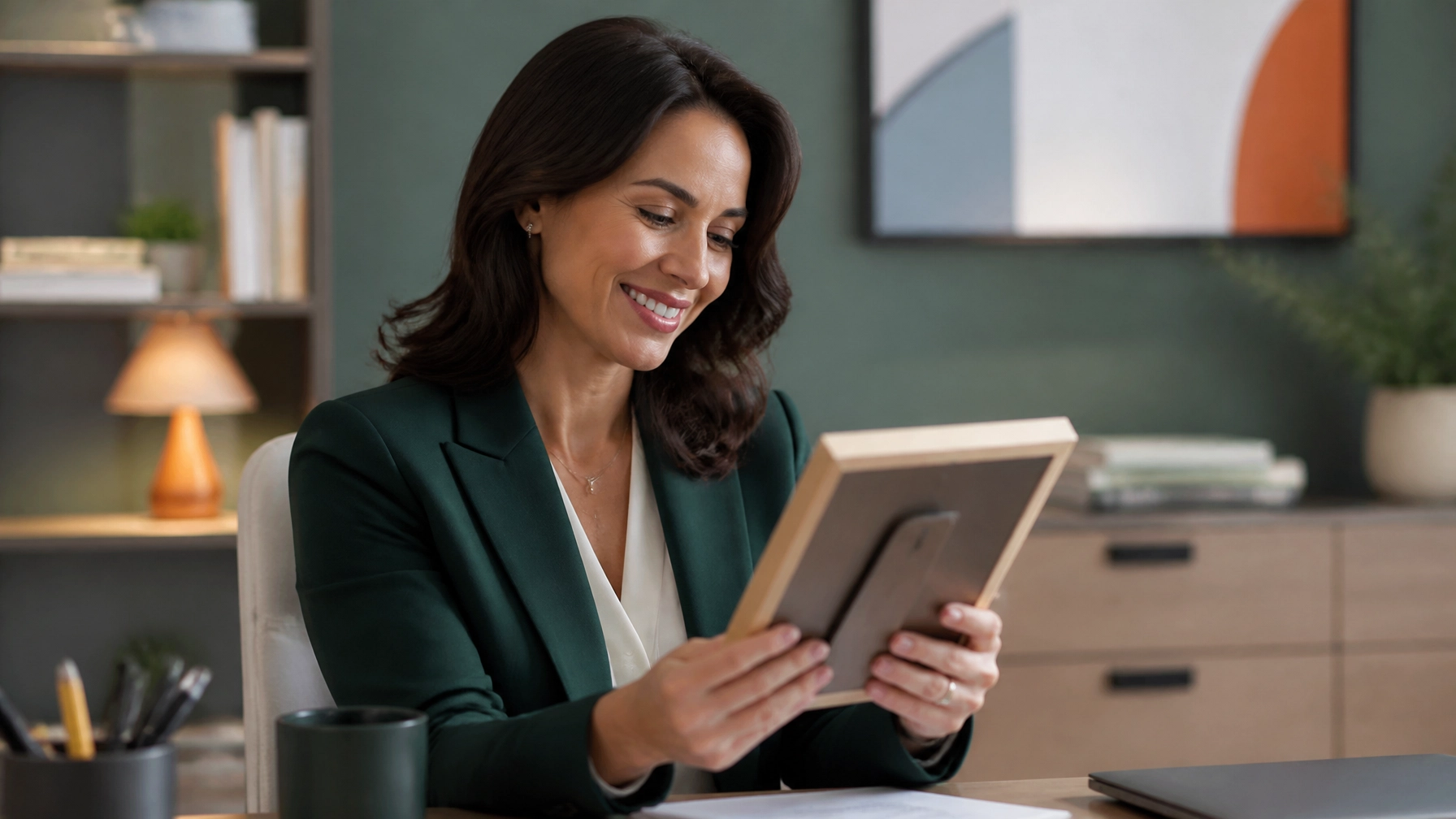 A young professional training on a tablet